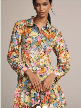 Love The Label x Liberty London Marketa Mini Shirt Dress M
